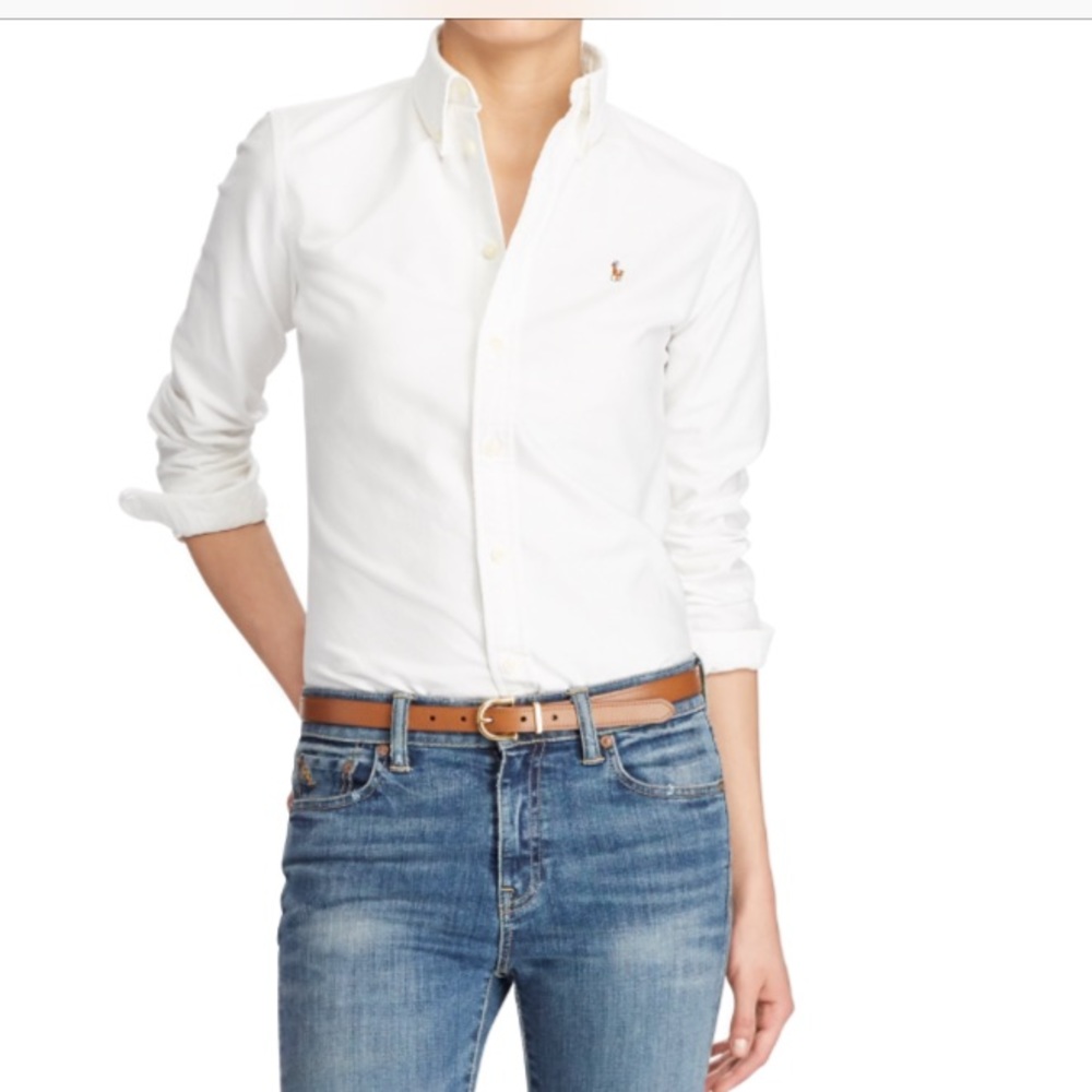 Ralph Lauren slim-fit collared stretch shirt